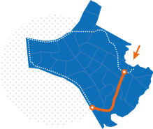 장지천길 : 거리 : 4.4Km, 소요시간 : 1시간10분